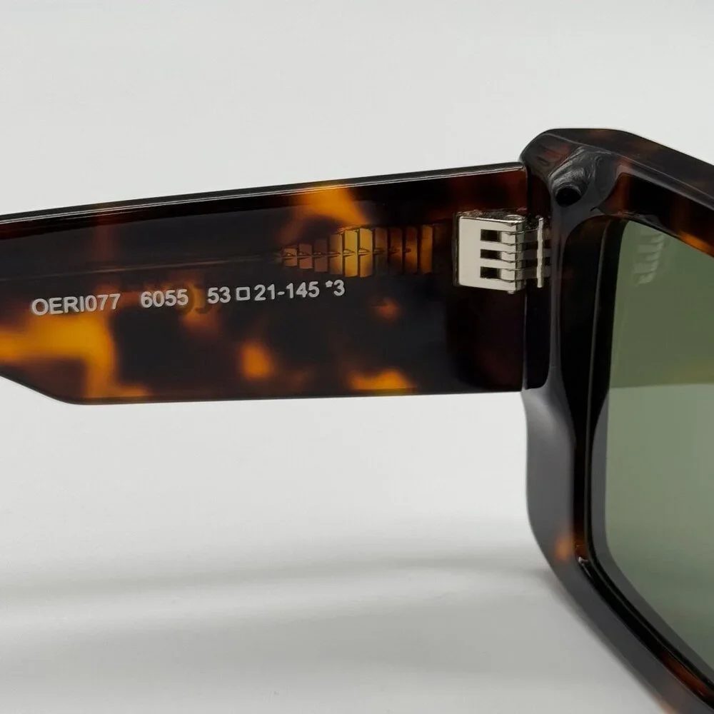 NEW OFF-WHITE SUNGLASSES, OFF-WHITE SAVANNAH HAVANA GREEN UNISEX EYEWEAR